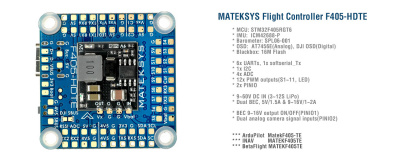 Полетный контроллер Matek F405-HDTE