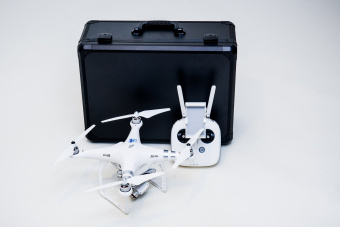 Кейс алюминиевый черный для квадрокоптера DJI Phantom 3