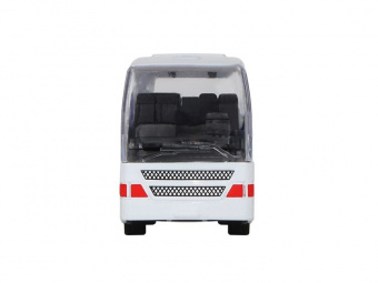 Автобус ''Автопанорама'', белый, 1/90, свет, звук, инерция, в/к 22*13,5*5,8 см