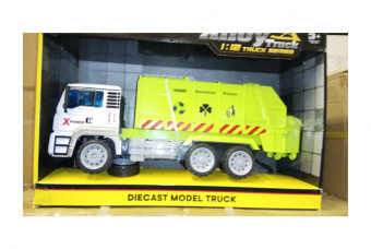 Машинка инерционная HC-Toys Мусоровоз 1:12