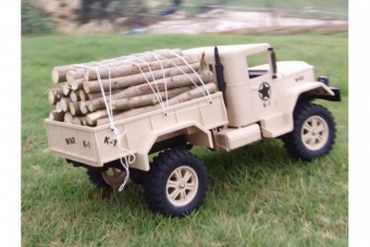 Внедорожник 1/12 4WD электро - Army Truck (2.4 гГц) Коричневый