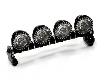 Realistic Adjustable Positions Spot Light Set (4) White+Yellow LED for 1/10, 1/8 & 1/5