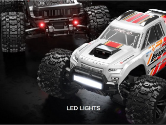 Радиоуправляемый монстр MJX Hyper Go 10208 (черный) Brushless 4WD 2.4G LED 1/10, без ЗУ и акб