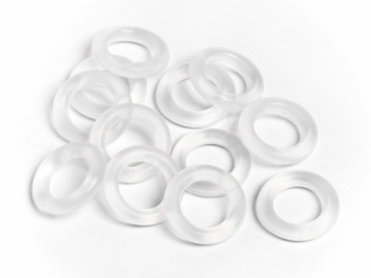 Кольцо уплотнительное O-RING P6 (6x2mm/CLEAR/12шт) аналог 101030