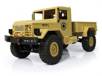 Р/У машина WPL военный грузовик (песочный) 1/16+акб 2.4G RTR