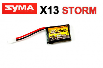 LiPo 3,7В(1S) 200mAh 20C Soft Case Molex plug (for Syma X13)