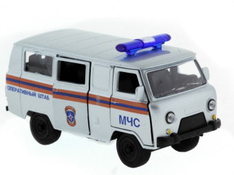 Машина ''АВТОПАНОРАМА'' инерц. УАЗ-452 (МЧС) 1/50, в/к 12*7*5,5 см