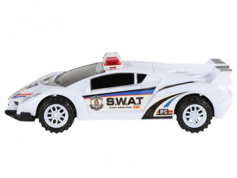 Машина AUTODRIVE Полиция 19см инерционная, цвет белый, в/п 31,2*8,5*28,5см, ,