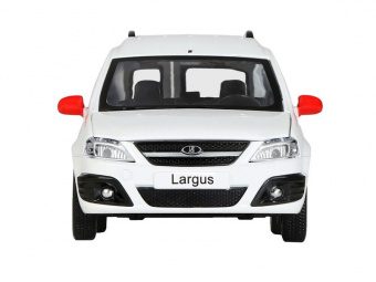 Машина ''АВТОПАНОРАМА'' Яндекс.Такси LADA LARGUS, белый, 1/24, свет, звук, в/к 24,5*12,5*10,5 см