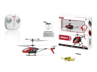 Радиоуправляемый вертолет Syma S5H (красный), барометр 2.4G RTF
