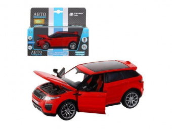 Машина ''АВТОПАНОРАМА'' Land Rover Range Rover Evoque HSE, красный, 1/32, в/к 17,5*12,5*6,5 см