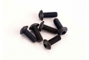 Screws, 3x8mm button-head machine (hex drive) (6)