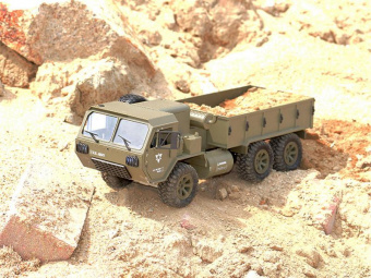 Радиоуправляемая машина Heng Long американский военный грузовик 6WD 2.4G 1/16 RTR