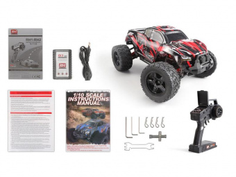 Радиоуправляемый монстр Remo Hobby MMAX Brushless (красный) 4WD 2.4G 1/10 RTR