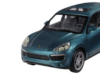 Машина ''АВТОПАНОРАМА'' Porsche Cayenne S, голубой, 1/32, свет, звук, инерция, в/к 17,5*13,5*9 см