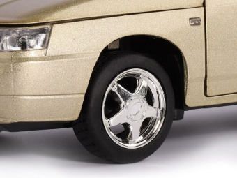 Машина ''АВТОПАНОРАМА'' ВАЗ 2112, золотой, 1/22, инерция, в/к 24,5*12,5*10,5 см