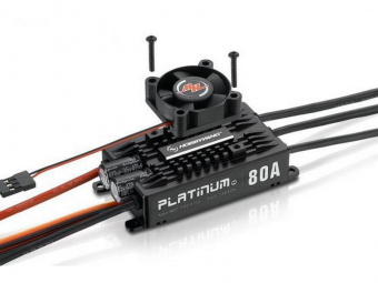 Бесколлекторный регулятор Hobbywing Platinum 80A-V4 (80A-100A, Aircraft, Heli)