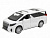 Машина АВТОПАНОРАМА Toyota Alphard, белый, 1/42, инерция, откр. двери, в/к 17,5*12,5*6,5 см
