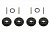 Хабы колесные SC10 4X4 (4шт) со штифтами