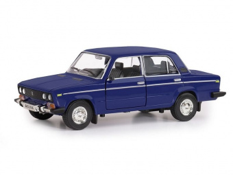 Машина ''АВТОПАНОРАМА'' ВАЗ 2106, 1/22, синий, инерция, в/к 24,5x12,5x10,5 см