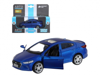 Машина ''АВТОПАНОРАМА'' HYUNDAI ELANTRA, синий, 1/40, инерция, в/к 17,5*12,5*6,5 см