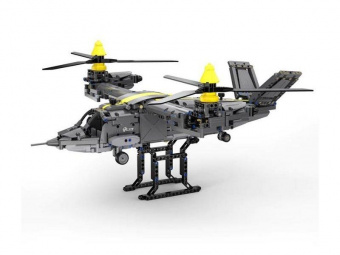Конструктор CADA конвертоплан Tiltrotor Aircraft (1436 деталей)