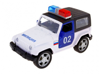 Машина Autotime ''USA ALLROAD 4WD'' милиция, звук, свет 1:36