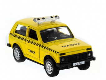 Машина ''АВТОПАНОРАМА'' инерц. ВАЗ 2121 1/50, в/к 12*7*5,5 см, желтая