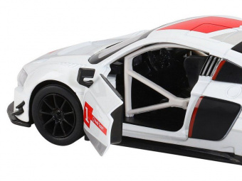 Машина ''АВТОПАНОРАМА'' AUDI R8, белый перламутр, 1/32, свет, звук, инерция, в/к 17,5*13,5*9 см