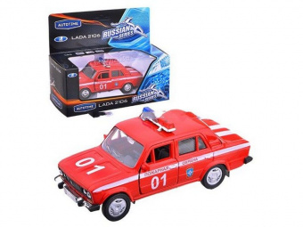Машина Autotime LADA 2106 пожарная охрана 1:36