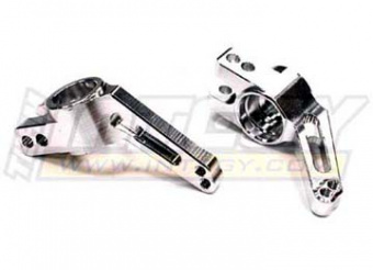 Кулаки задние (серебро) для Traxxas 1/10 slash 4X4 (6808)