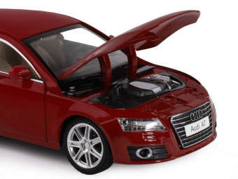 Машина ''АВТОПАНОРАМА'' Audi A7, красный, 1/24, свет, звук, в/к 24,5*12,5*10,5 см