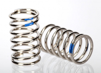 Пружины, shock (nickel finish) (GTR) (2.925 rate, blue) (1 pair)