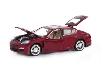 Машина ''АВТОПАНОРАМА'' Porsche Panamera S, красный, 1/24, в/к 24,5*12,5*10,5 см