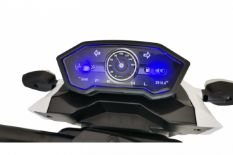 Детский электромобиль мотоцикл Harley Davidson Красно-белый