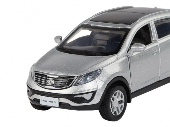 Машина ''АВТОПАНОРАМА'' KIA SPORTAGE R, серебряный, 1/39, инерция, в/к 17,5*12,5*6,5 см
