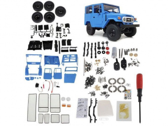 Радиоуправляемая машина WPL Toyota FJ40 (голубая) 4WD 2.4G 1/16 KIT