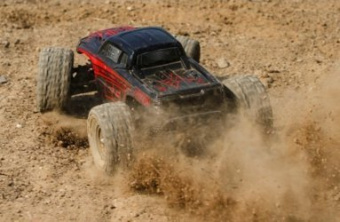 Радиоуправляемый монстр ECX 1:18 Ruckus Monster Truck 4WD 2.4 Ghz (электро, черный/красный)