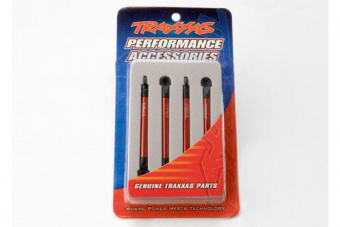 Push rods, aluminum (red-anodized) (4) (assembled with rod ends)