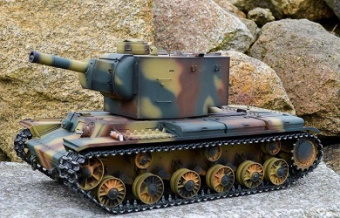 Радиоуправляемый танк Torro Russia КВ-2 (пневматическая пушка) 2.4GHz 1:16