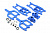 True-Track Rear A-Arm Conversion, Blue:TMX 3.3/EMX