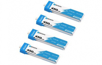 Аккумулятор BETAFPV 450 mAh BT2.0 1S 3.7V 30C HV LiPo (4шт)