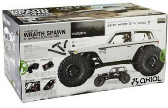 Краулер Axial 1/10 Wraith Spawn 4WD Rock Racer Brushed RTR (белый)
