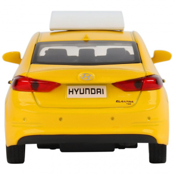 Машина АВТОПАНОРАМА HYUNDAI ELANTRA, ГОРОДСКОЕ ТАКСИ, 1/40, инерция, откр. двери, 17,5*12,5*6,5
