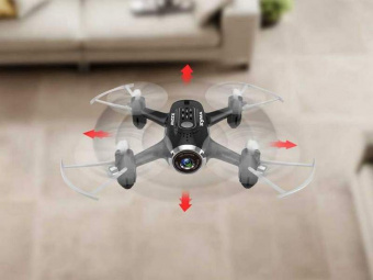 Р/У квадрокоптер Syma X22W с FPV трансляцией Wi-Fi, камера 0,3 Мп, 2.4G RTF