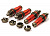 Корпус амортизатора (4шт.) (крас) для Traxxas 1/10 T-Maxx & E-maxx