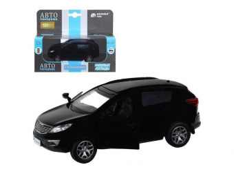 Машина ''АВТОПАНОРАМА'' KIA SPORTAGE R, черный, 1/39, инерция, в/к 17,5*12,5*6,5 см