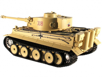 Радиоуправляемый танк Taigen 1:16 German Tiger 1 желтый (раняя версия) 2.4 Ghz (пневмо)