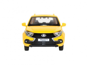Машина ''АВТОПАНОРАМА'' LADA GRANTA CROSS ТАКСИ, желтый, 1/24, свет, звук, в/к 24,5*12,5*10,5 см