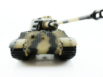 Р/У танк Torro King Tiger (башня Henschel) 1/16 2.4G, ИК-пушка, деревянная коробка